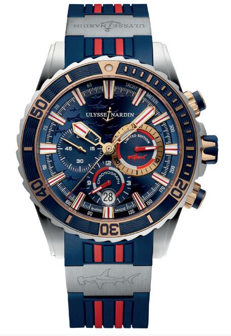 Ulysse Nardin Diver Chronograph Replica Watch Price 1505-151LE-3/93-HAMMER/BQ